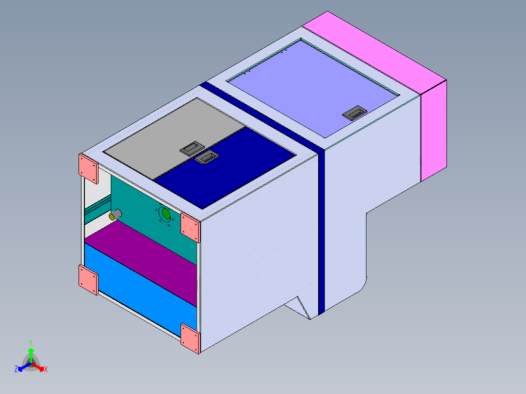 自动模切设备sw17可编辑正等轴测图