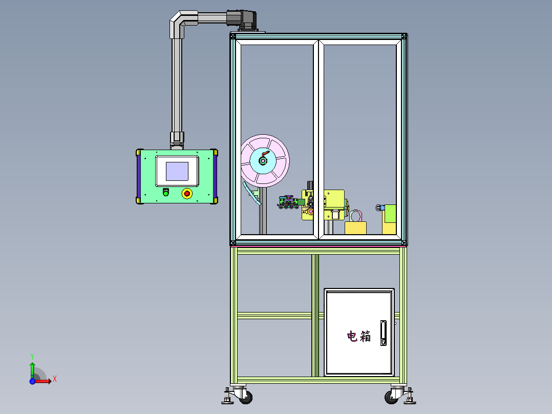 自动捆带机设备sw18可编辑前视图