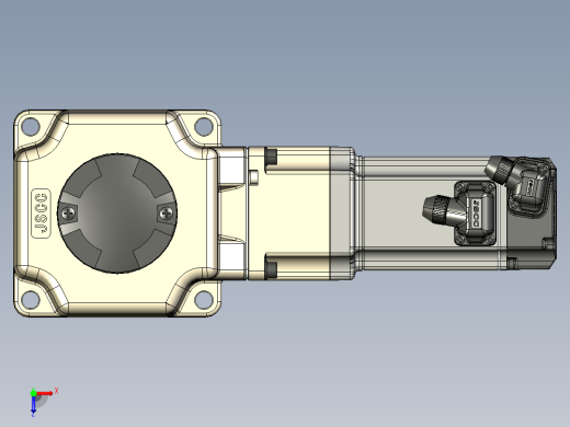 -MG直角法兰伺服减速电机110mrf1俯视缩略图