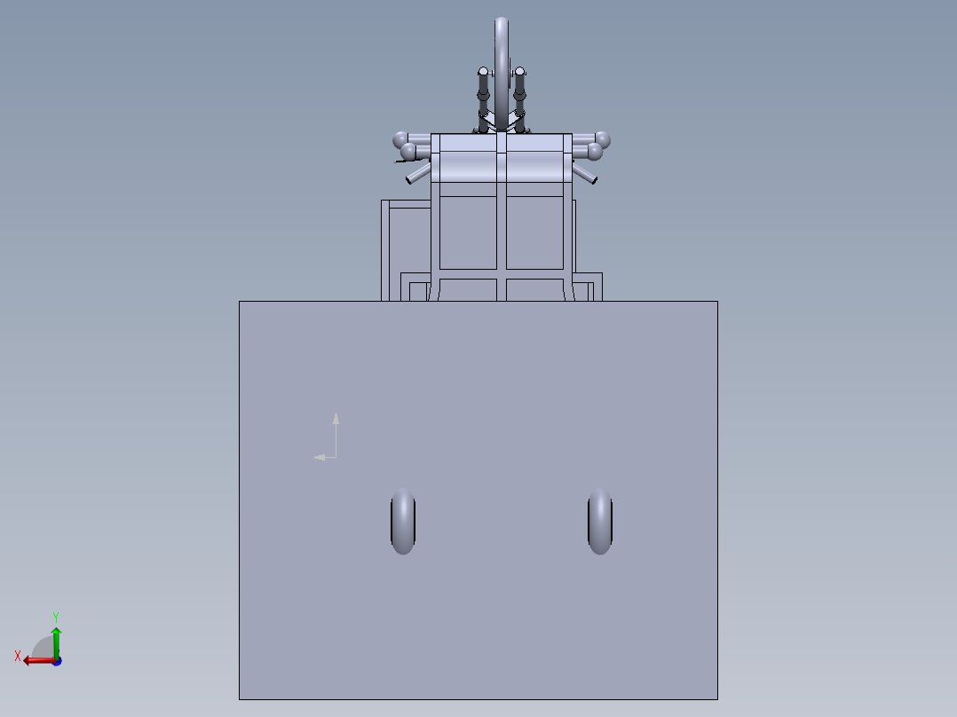 移动喷淋车后视图