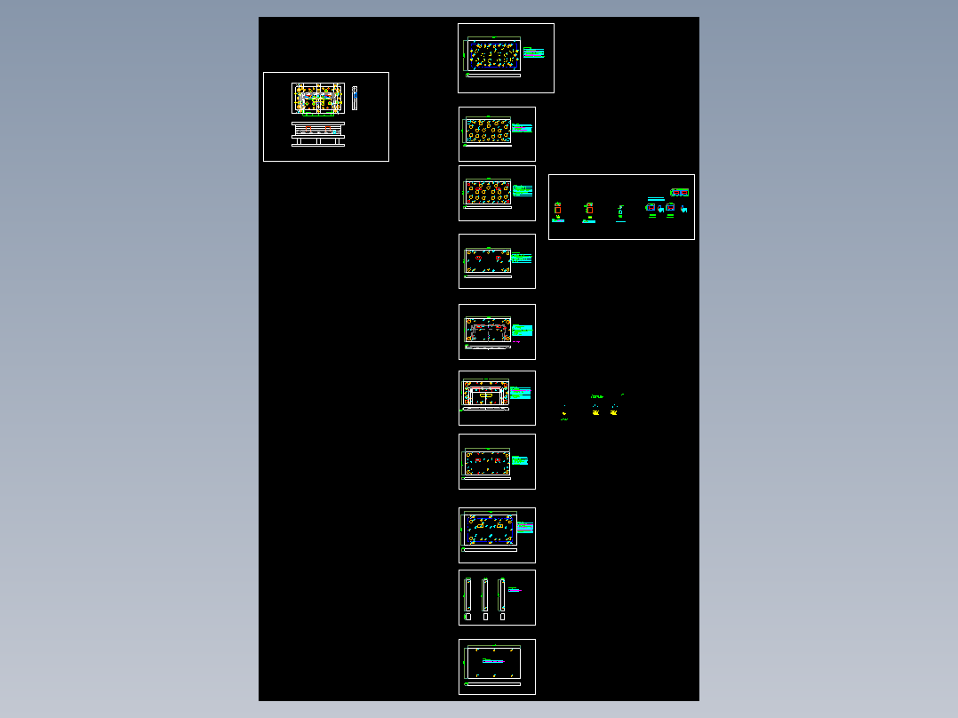 笔记本D壳整形冲压模具设计图
