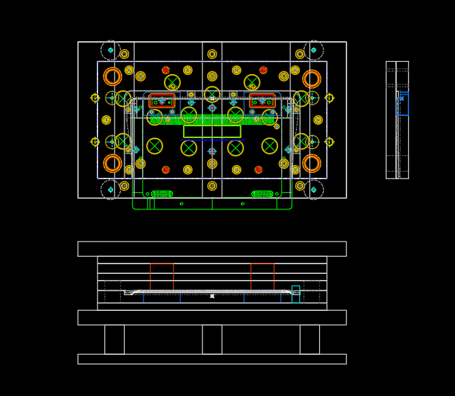 笔记本D壳整形冲压模具设计图