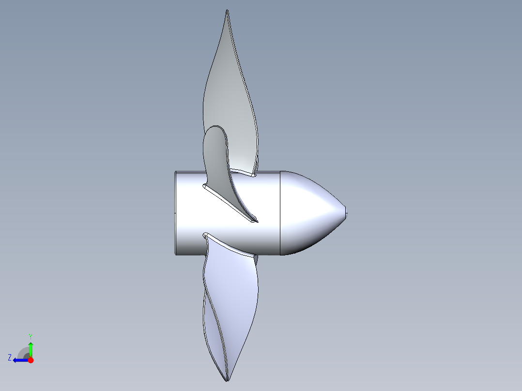 螺旋桨(82)右视图