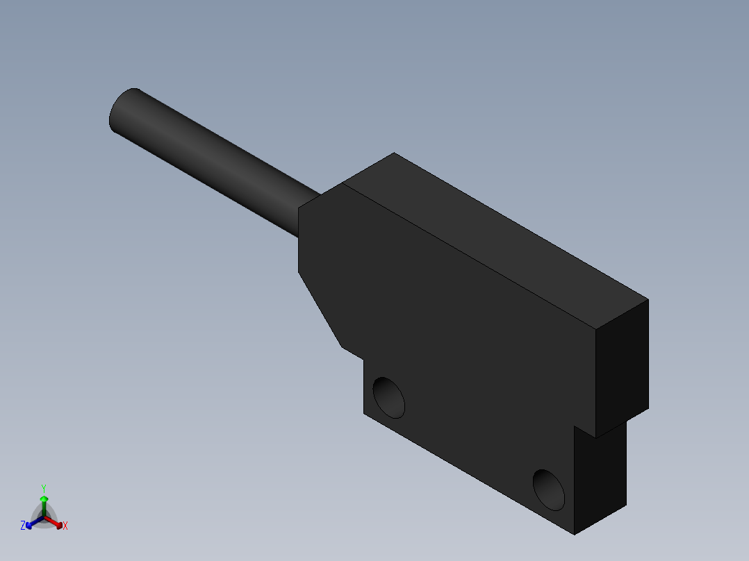 松下EX-14A感应器正等轴测图