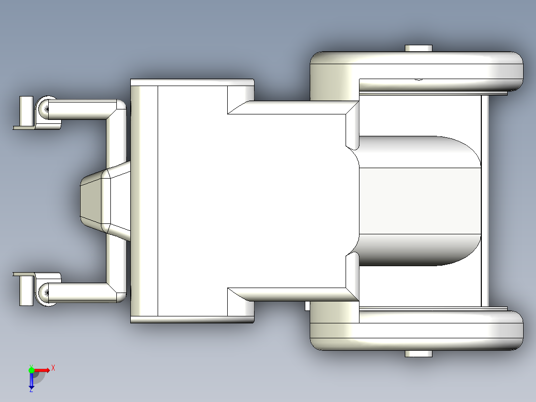 B3003365-电动轮椅俯视图