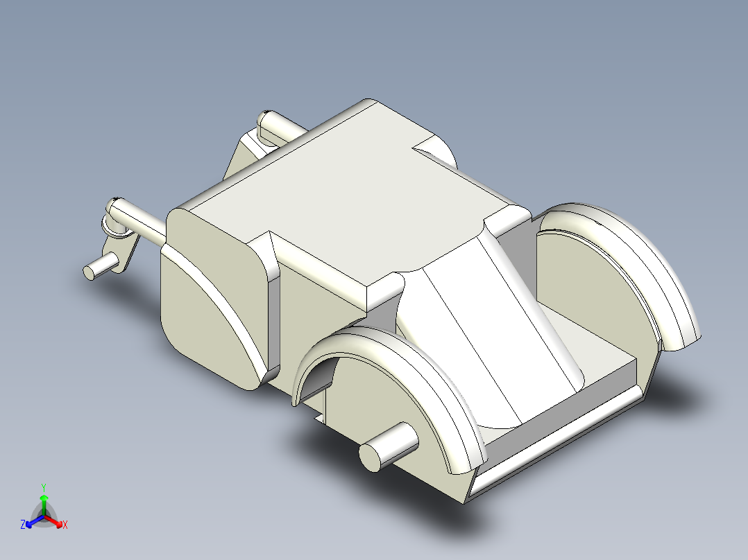B3003365-电动轮椅正等轴测图