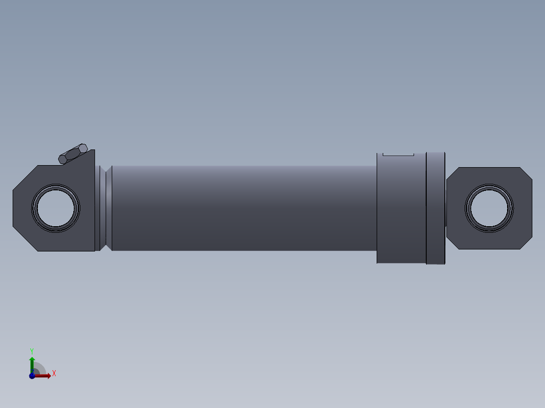 焊接式液压缸 (1)前视图