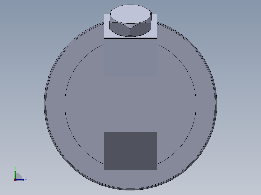 焊接式液压缸 (1)左视图
