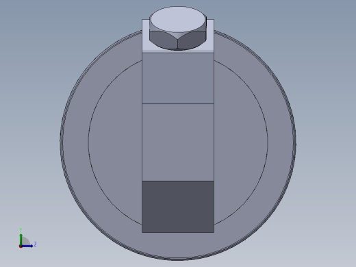 焊接式液压缸 (1)左视缩略图