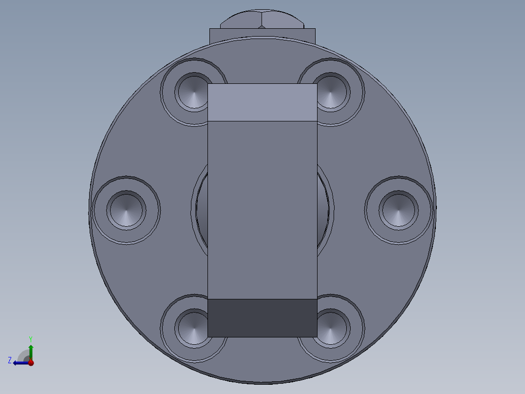 焊接式液压缸 (1)右视图