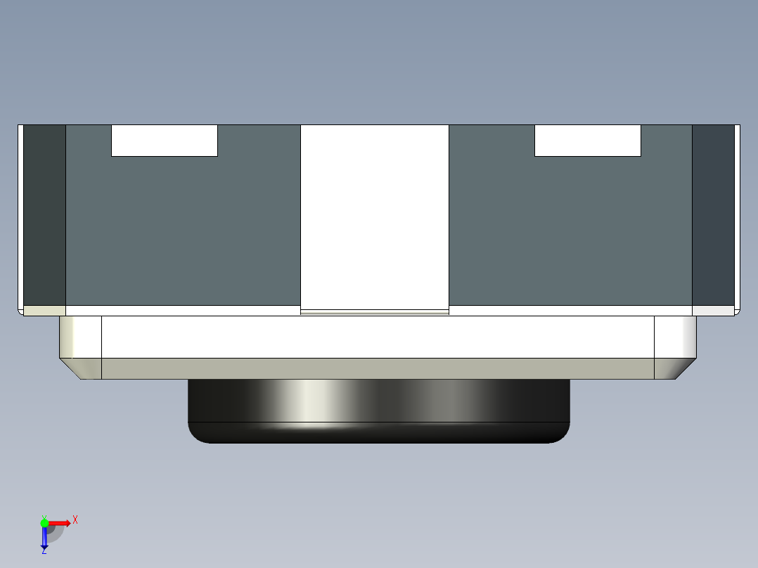 按钮3X3X1,5毫米俯视图