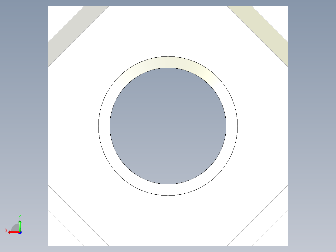 B2005205-焊接螺母 M8后视图