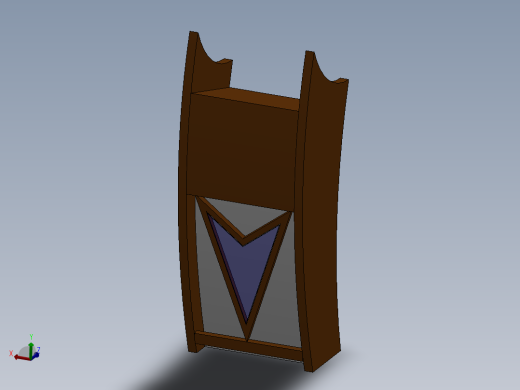 控制台 操作台podium-1831-模型格式为 sw