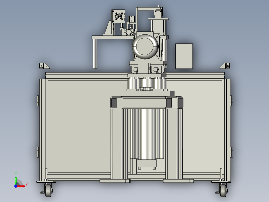 加工零件设备前视图