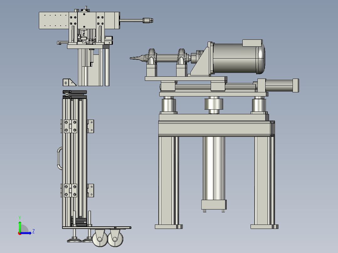 加工零件设备左视图