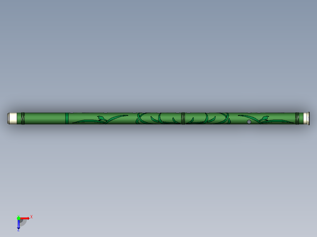 乐器（竹笛）俯视图