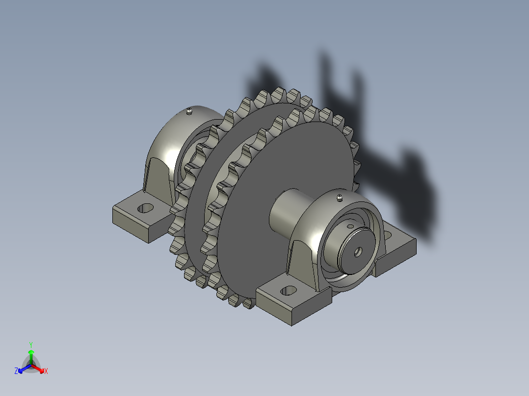 双排链轮从动总成