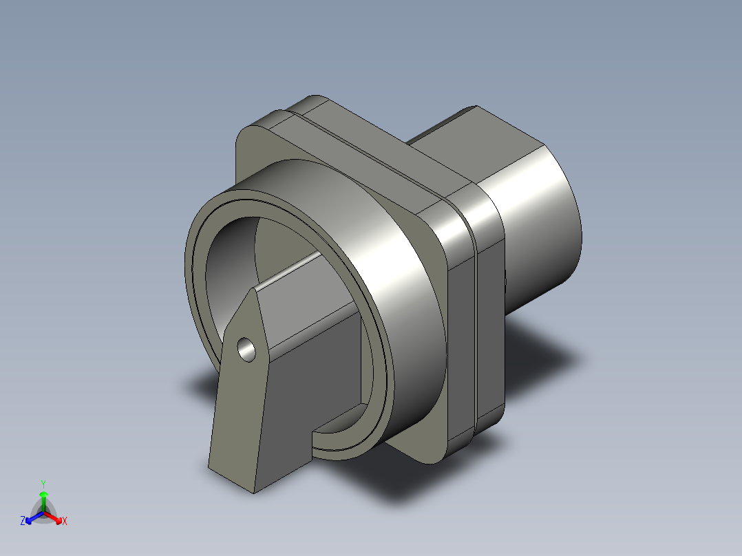 LW26GS-20转换开关主视图