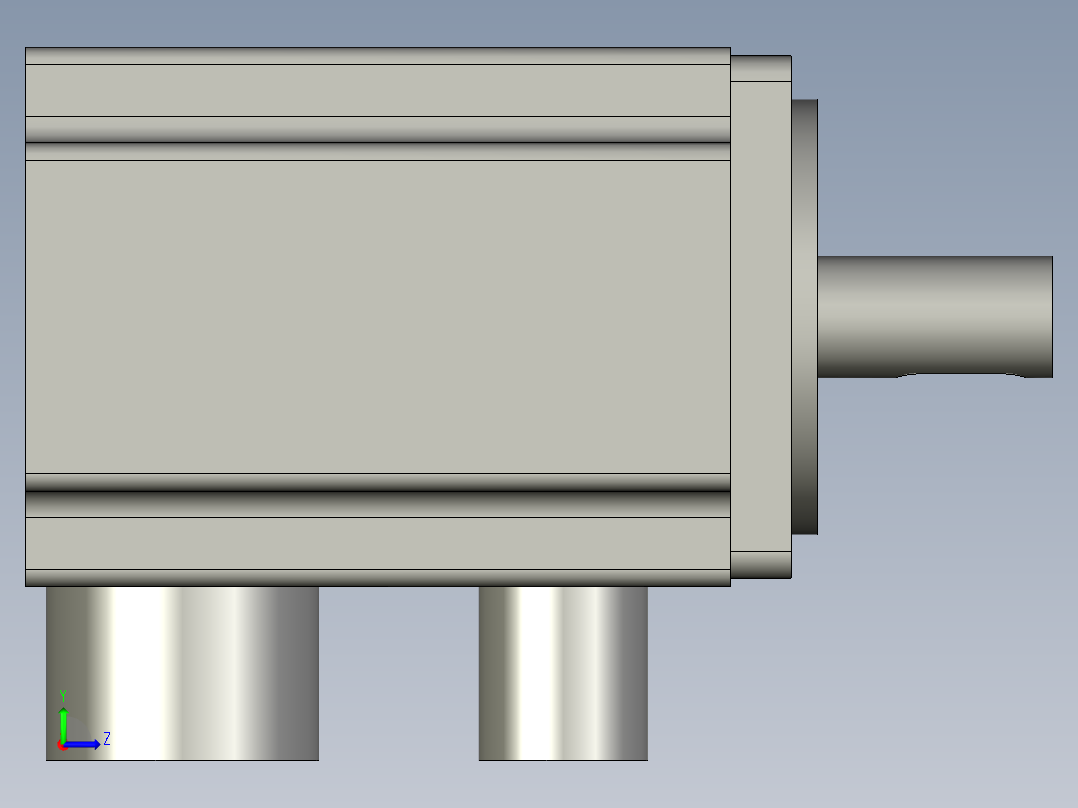 电机HG-KR23JGRX左视图