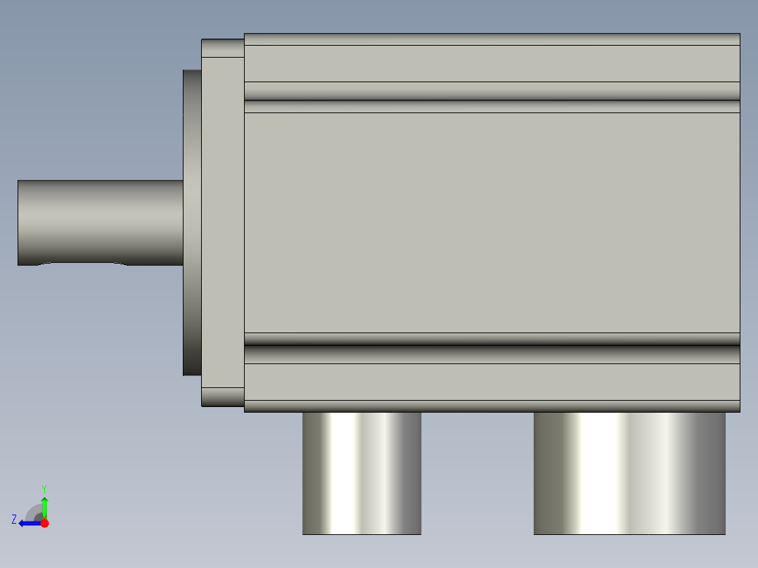 电机HG-KR23JGRX右视图