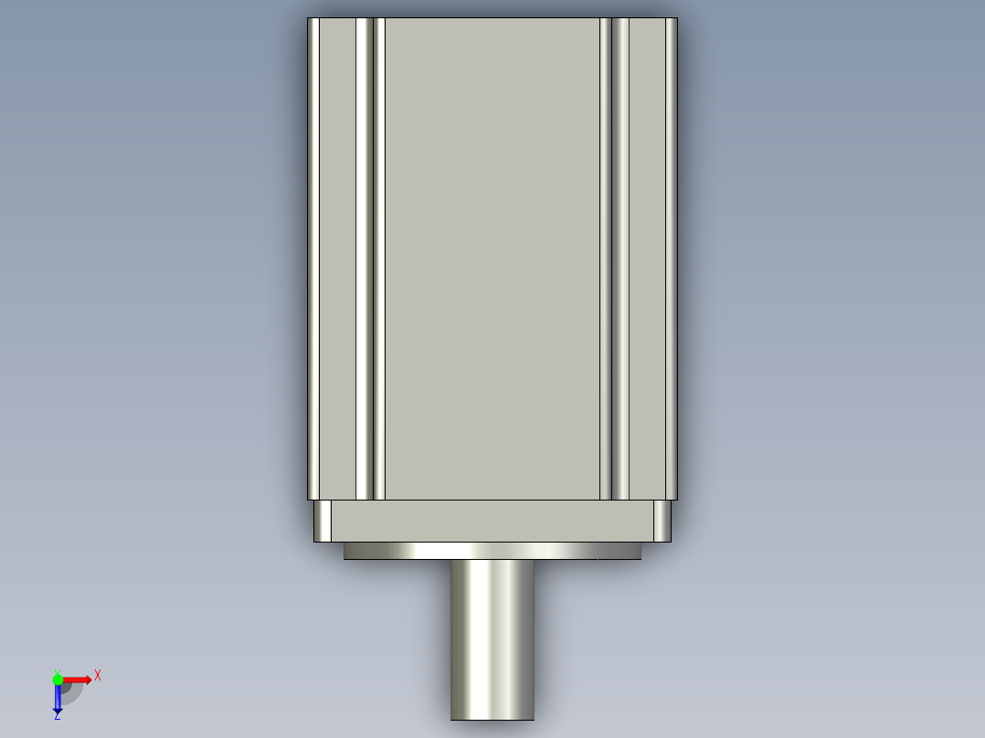 电机HG-KR23JGRX俯视图