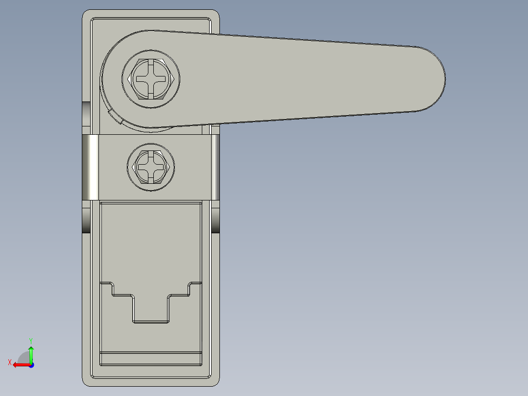 AB302-1平面锁-海坦锁业-模型尺寸错误Z001后视图