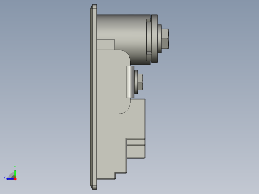 AB302-1平面锁-海坦锁业-模型尺寸错误Z001右视缩略图