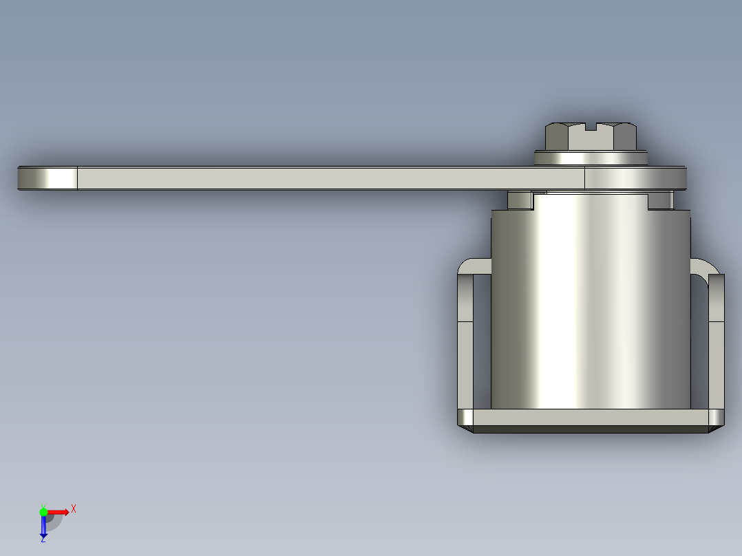 AB302-1平面锁-海坦锁业-模型尺寸错误Z001俯视图