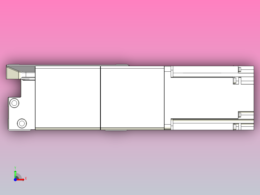 机器人皮带驱动直线轴TPA-GCB-150-P80-L650-DL-M75-N3前视图