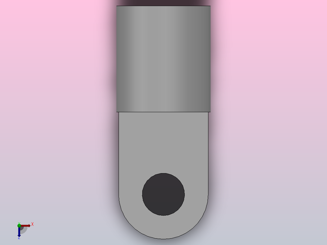 叉连接件[QGA125]气缸附件俯视图