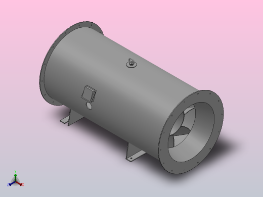PYHL-14A型 双速混流风机[PYHL-7122╱4715]正等轴测缩略图