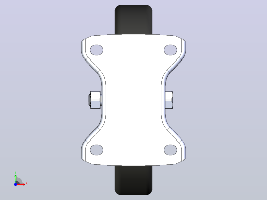 抗静电定向脚轮D200 140×110_抗静电定向脚轮D200 140×110前视缩略图