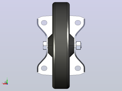 抗静电定向脚轮D200 140×110_抗静电定向脚轮D200 140×110后视缩略图