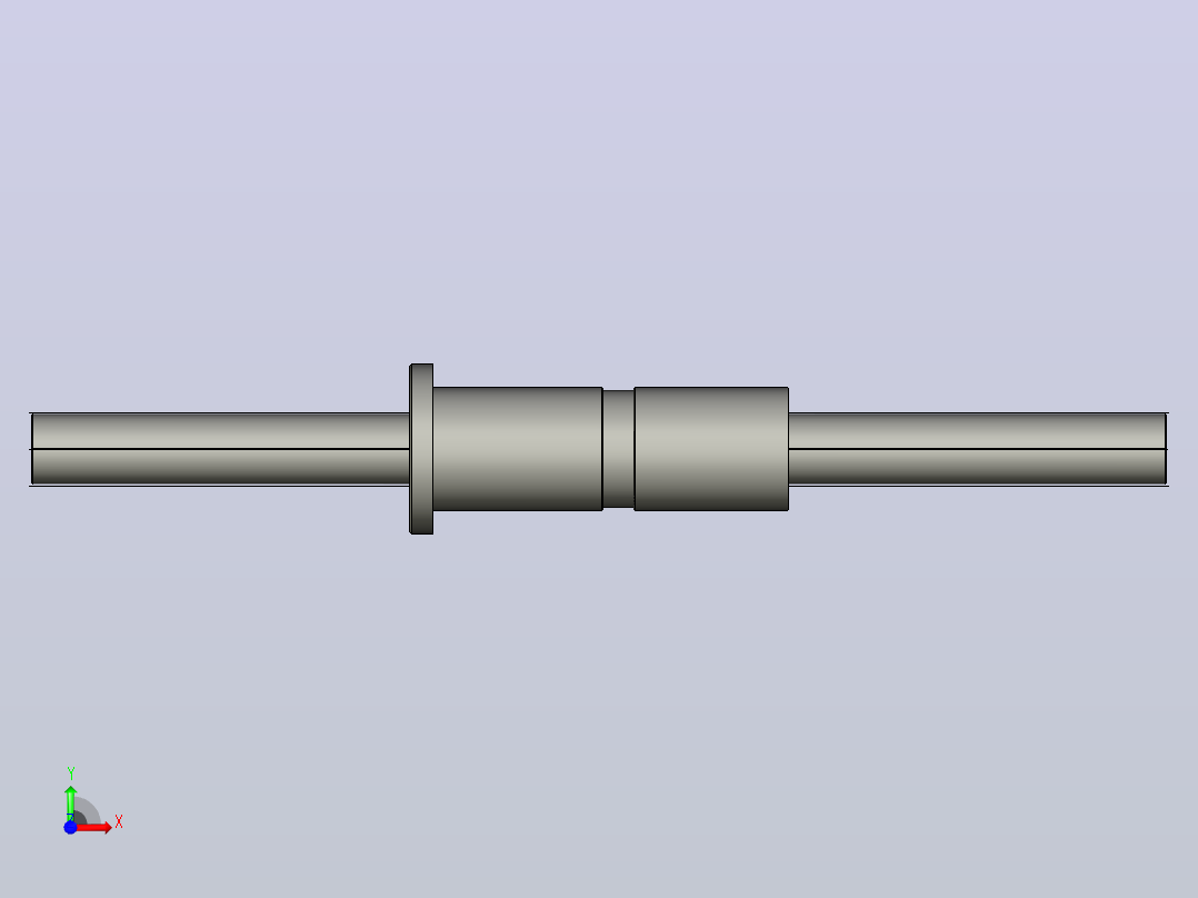 DKFZD6330-4滚珠丝杆3D模型前视图