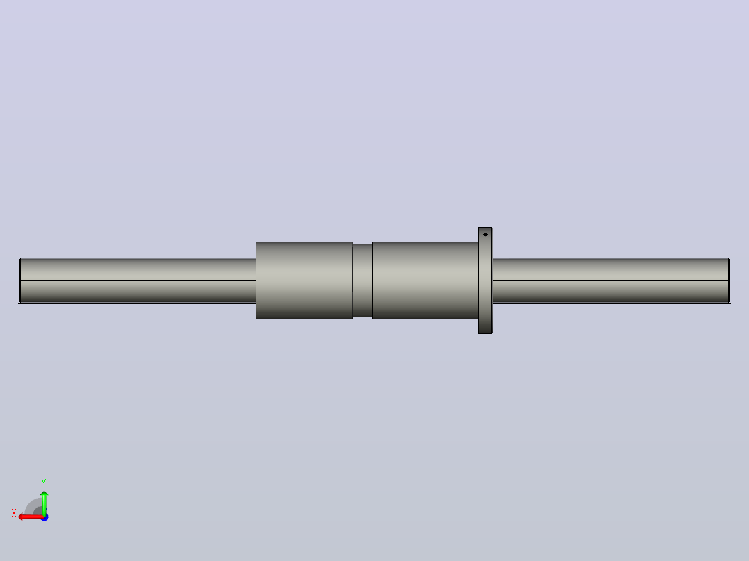 DKFZD6330-4滚珠丝杆3D模型后视图