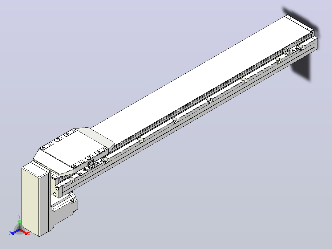 滚珠丝杠直线轴内置导轨TPA-GCR-150-2010C-L850-MP-M75-N3主视图