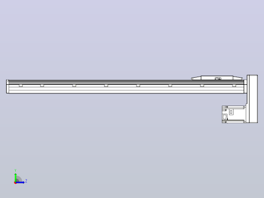 滚珠丝杠直线轴内置导轨TPA-GCR-150-2010C-L850-MP-M75-N3左视缩略图