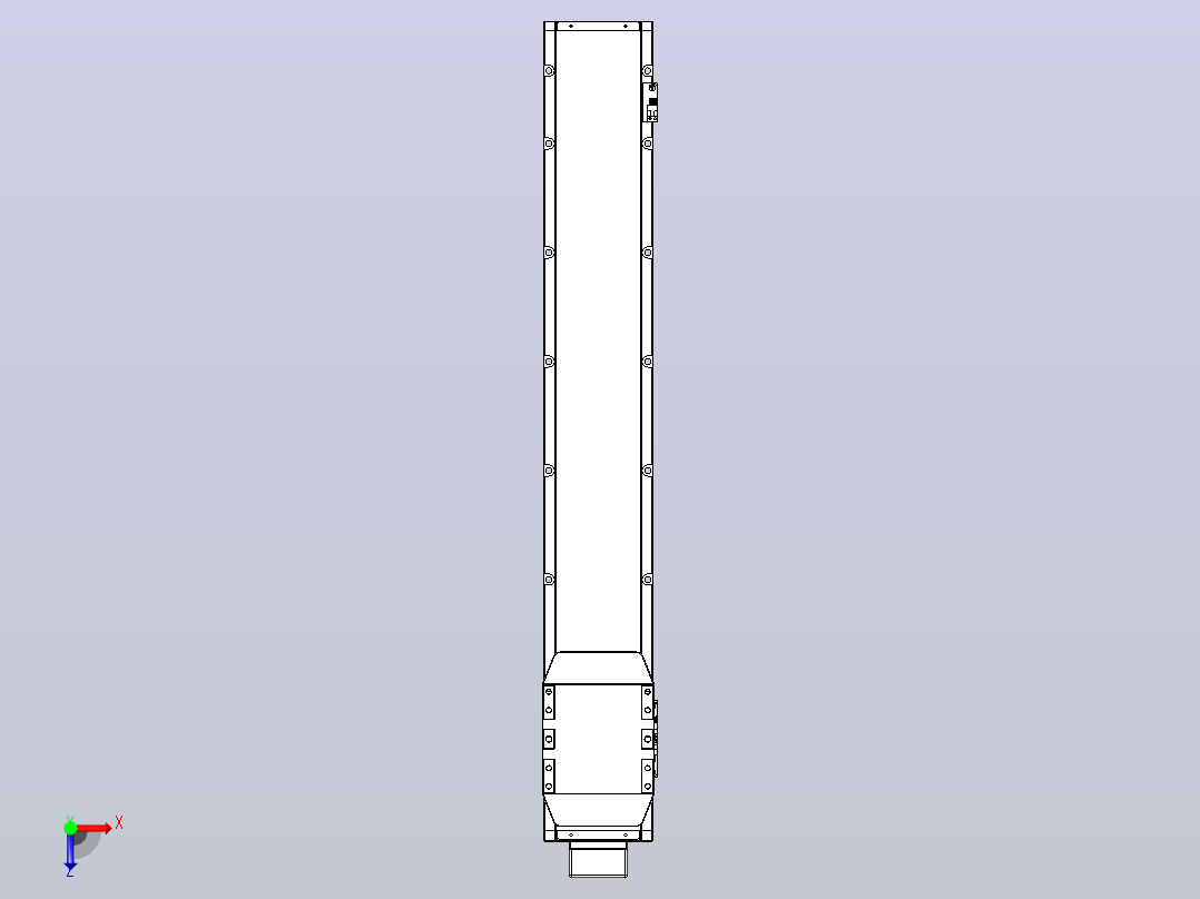 滚珠丝杠直线轴内置导轨TPA-GCR-150-2010C-L850-MP-M75-N3俯视图