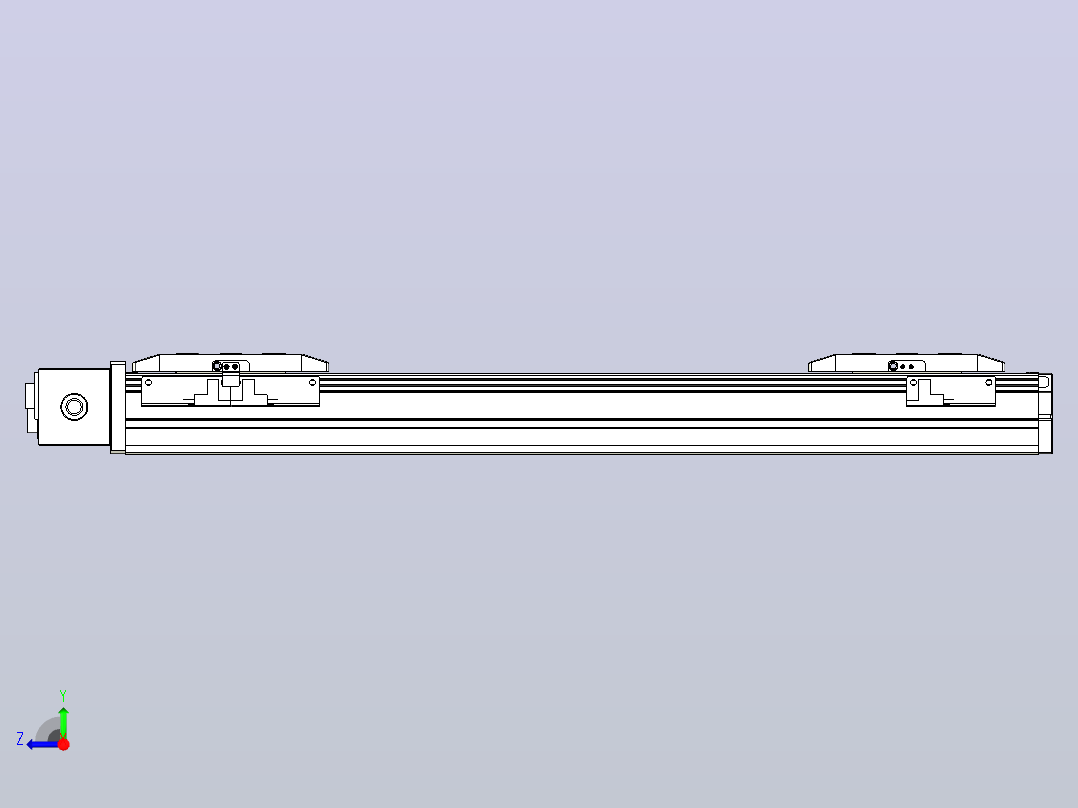 皮带直线轴双滑块型TPA-GCBS-50-P42-L125-DR-M10-N3右视图