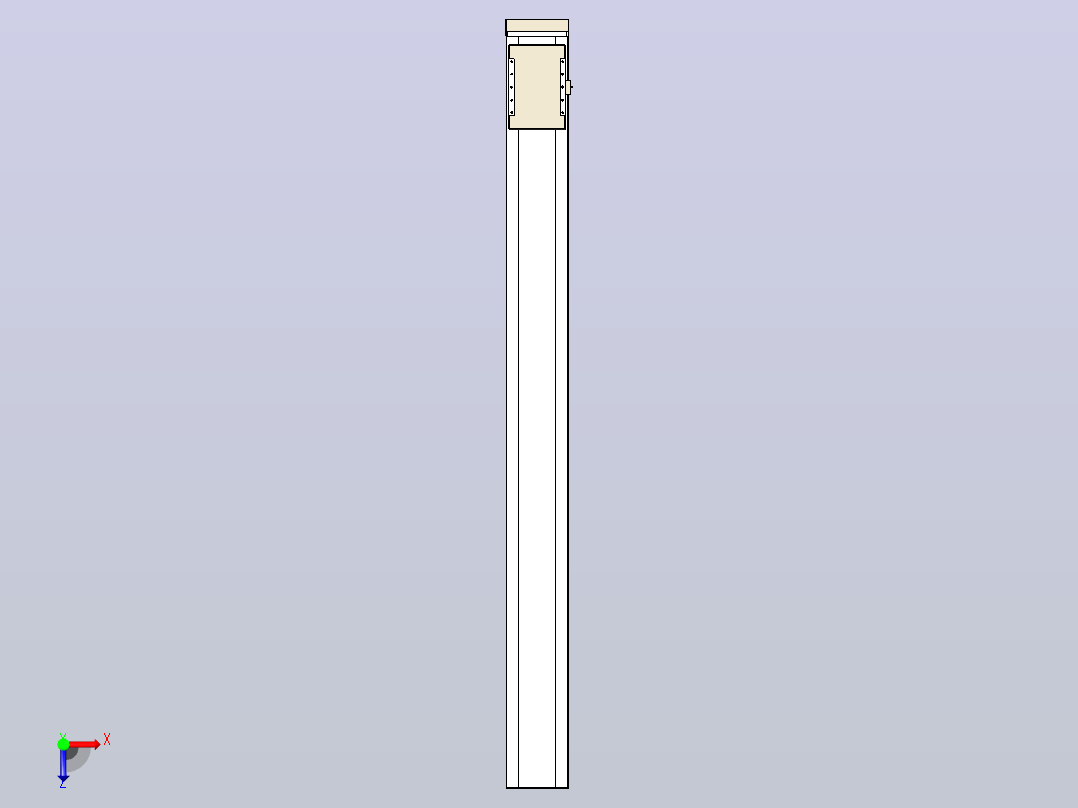 滚珠丝杠直线轴带导轨全封闭TPA-HCR-220D-3210C-L2300-MP-C-P1K-N3俯视图