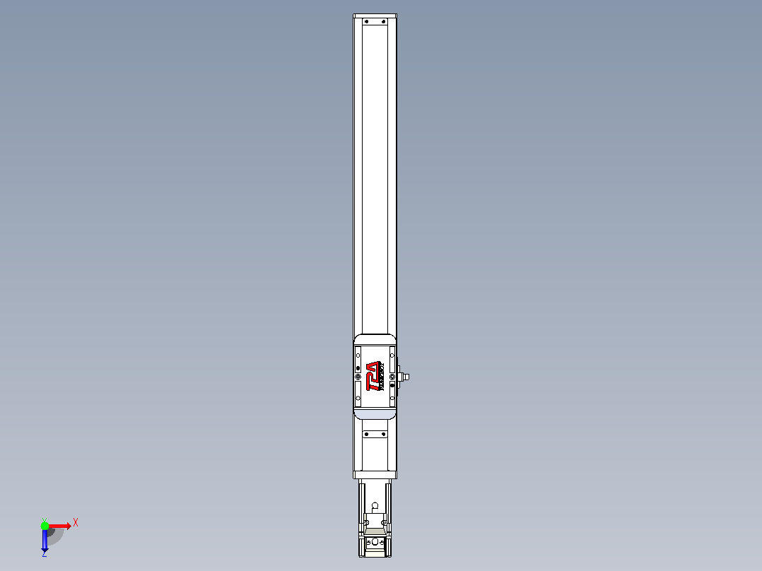 滚珠丝杠直线轴带导轨全封闭TPA-HCR-50S-1210C-L340-M-C-P10-N3俯视图