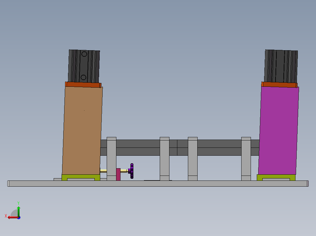 T6 内水切冲切工装sw18可编辑+cad后视图