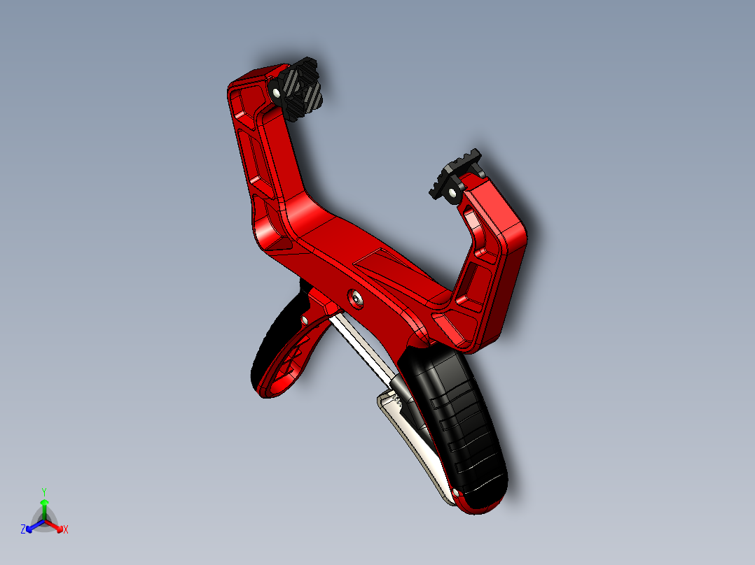 woodworking clamp木工夹具3D数模图纸 Solidworks设计 附x_t正等轴测图