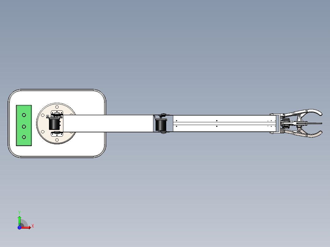 码垛机器人(sw+cad+说明书)前视图