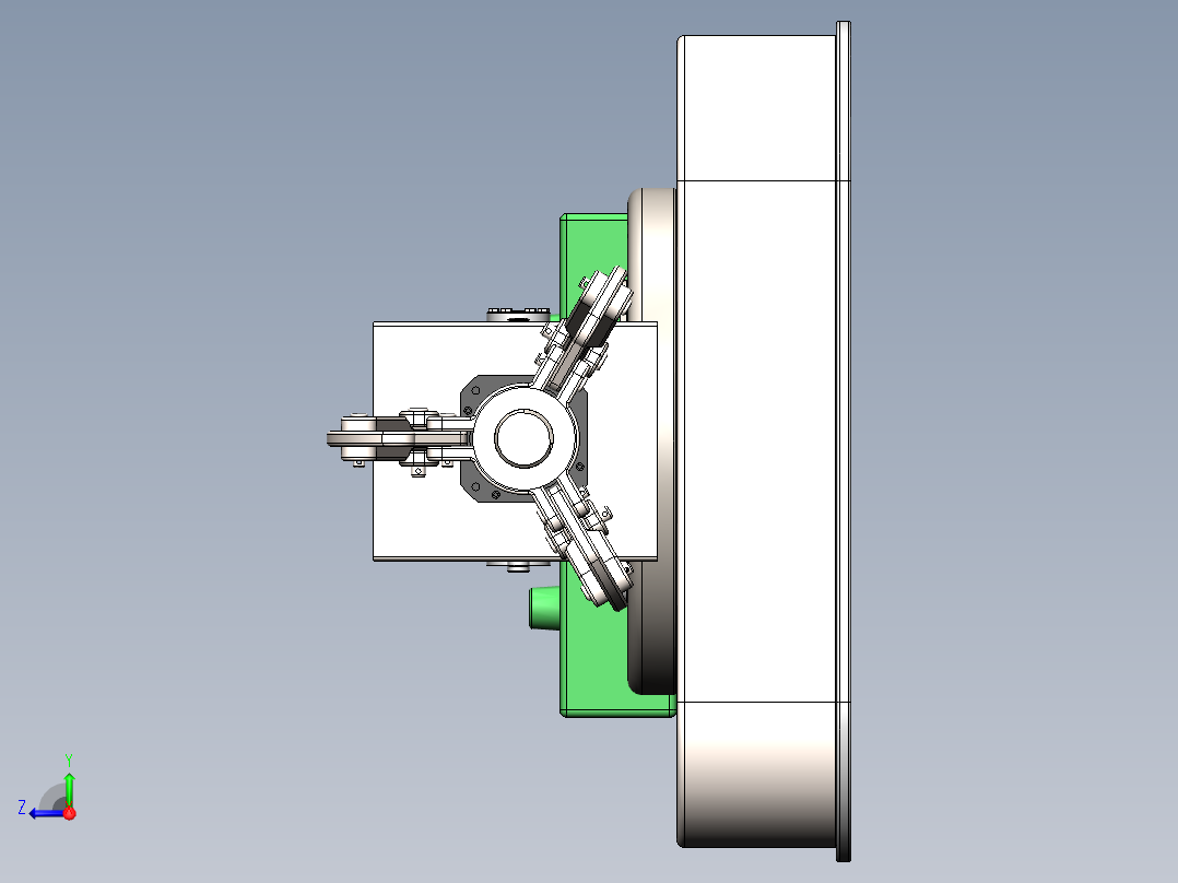 码垛机器人(sw+cad+说明书)右视图