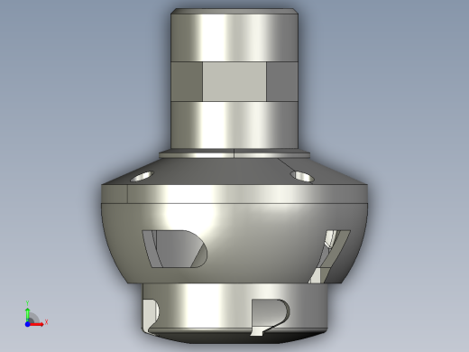 大空间旋转喷头零件的数控加工工艺设计、编程与加工前视缩略图