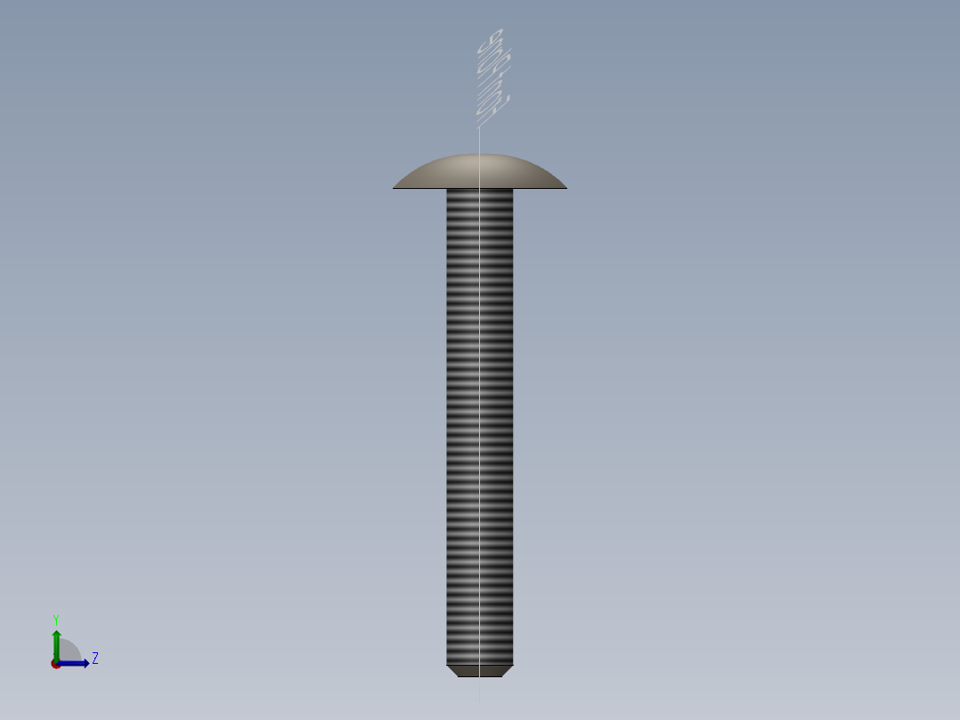 SolidWorks金属做的椅子模型左视图