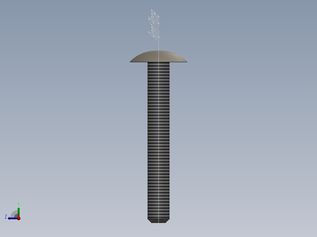 SolidWorks金属做的椅子模型右视图
