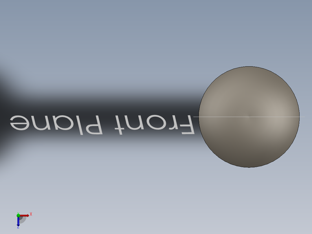 SolidWorks金属做的椅子模型俯视图