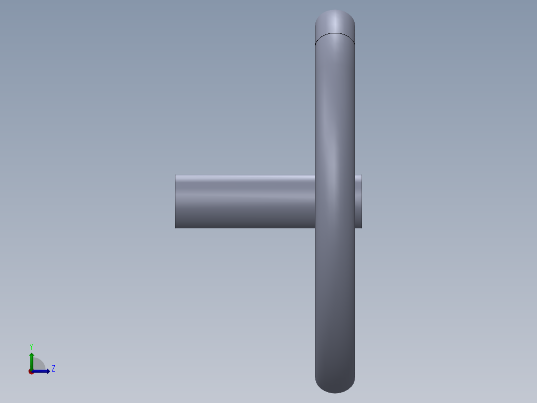 钢铁做的汽车方向盘设计左视图